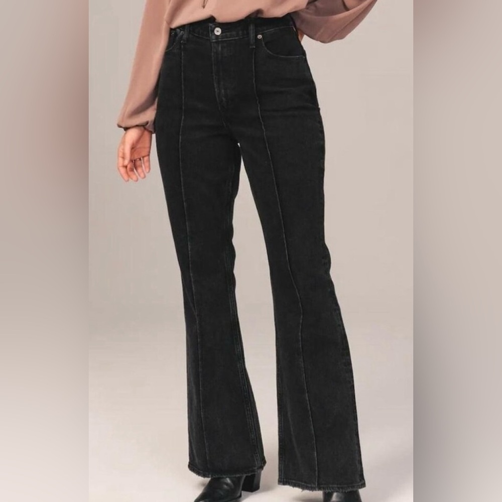 Abercrombie Curve Love Vintage High Rise Flare Jeans 29L